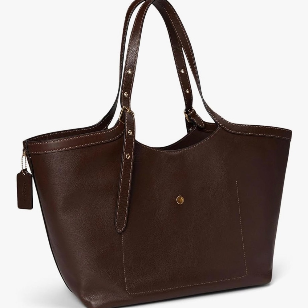 Coach Gramercy Brown Leather Tote Bag ๐๏ธ NWT - Picture 3 of 15